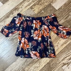 Loveappella off the shoulder top